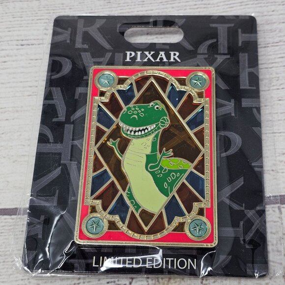 NEW! Disney Pixar Stained Glass Jumbo Pin Pink A La Mode Limited Edition 300 - R - Picture 1 of 2
